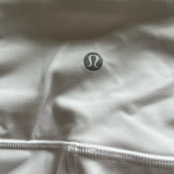 LULULEMON White/Mesh Lightweight Quick Dry Leggings Size 8 - Picture 6 of 8